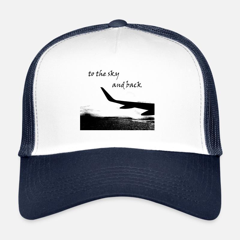to the sky and back - Trucker Cap - white/navy
