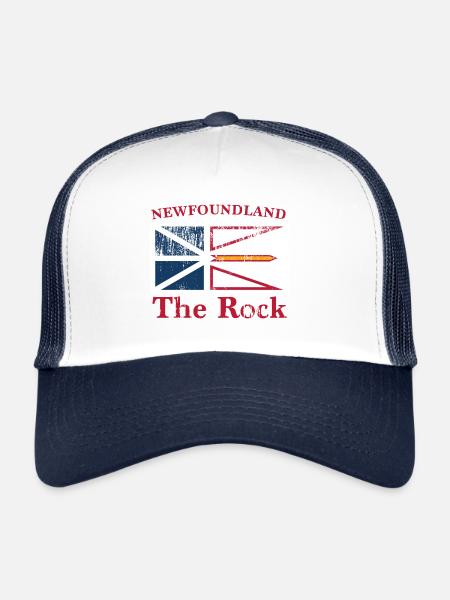Newfoundland Flag - Trucker Cap - white/navy - Front
