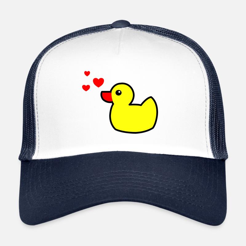 Canard grinçant Jaune Saint-Valentin 2 Casquette trucker 