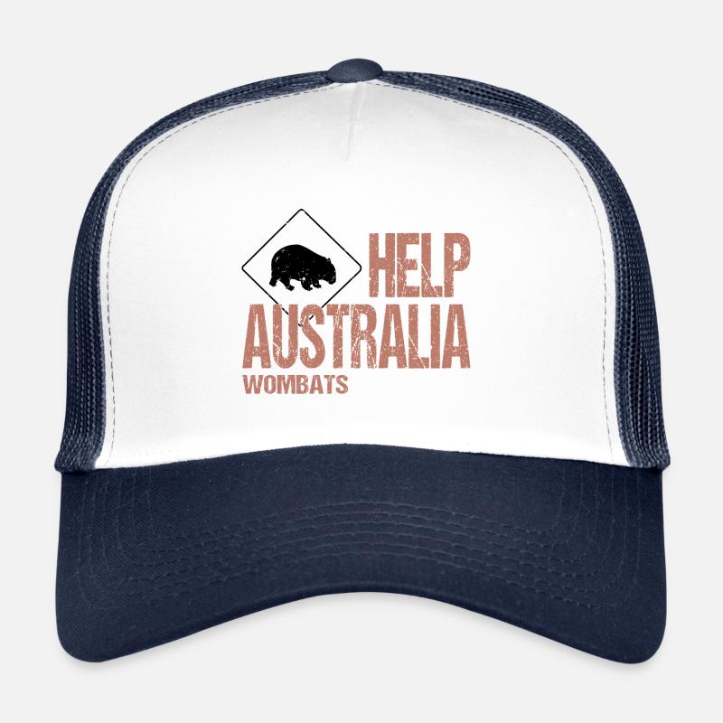 HELP AUSTRALIA WOMBATS Trucker Cap