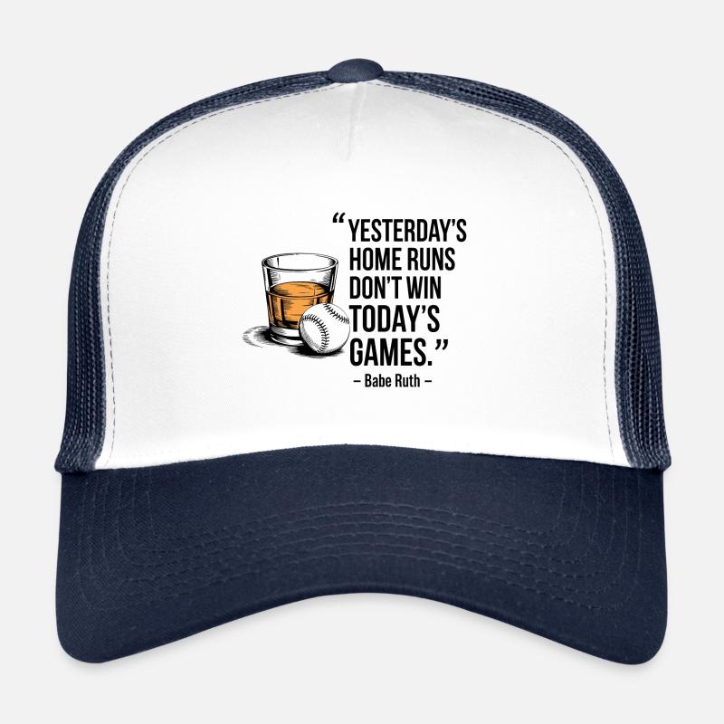 Baseball Babe Ruth Disant Citation Sportive Casquette trucker 