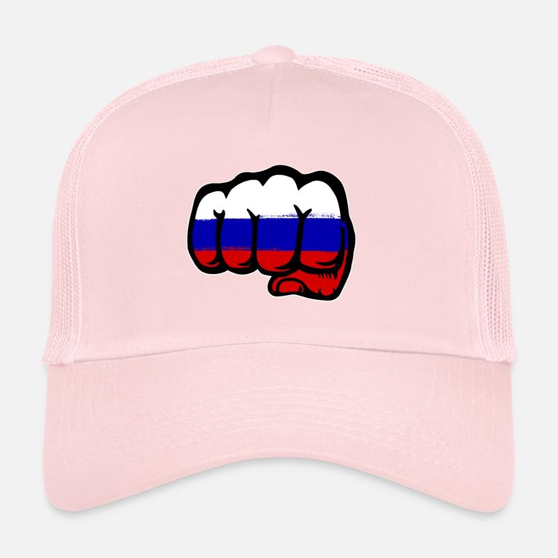 Russland Flagge Hand Faust Trucker Cap