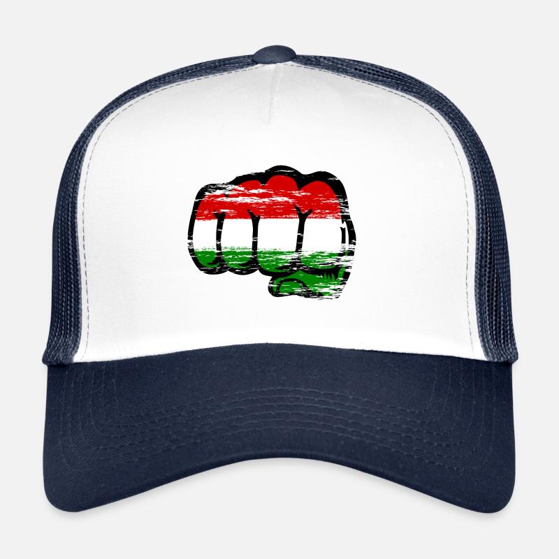 Ungarn Flagge Hand Faust used Trucker Cap