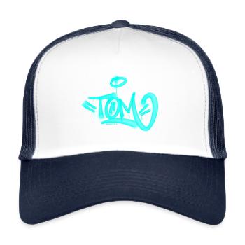 T-shirt Tom Graffiti - Casquette trucker  - blanc/marine - Devant
