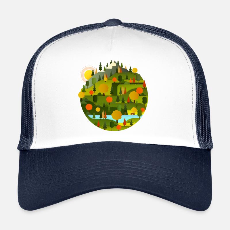 Planète verte (paysage) Casquette trucker 