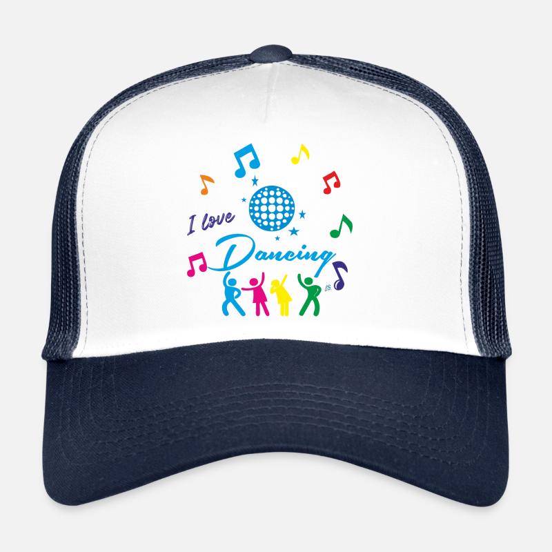 J'aime danser - Casquette trucker  - blanc/marine