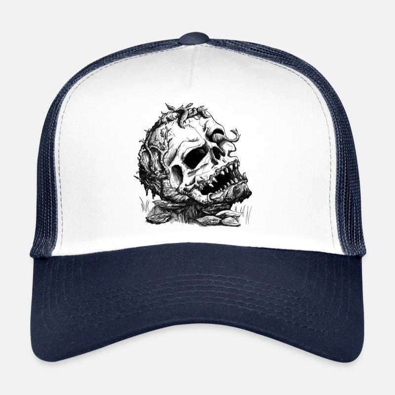 Verwachsener Totenschädel Trucker Cap