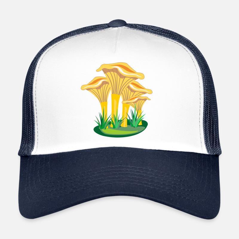 Pilze Pilze - Trucker Cap - Weiß/Navy