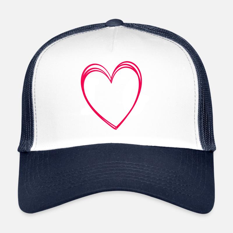 I love Gaurin buste Casquette trucker 