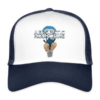 Aerobatic Paragliding white - Trucker Cap - white/navy - Front