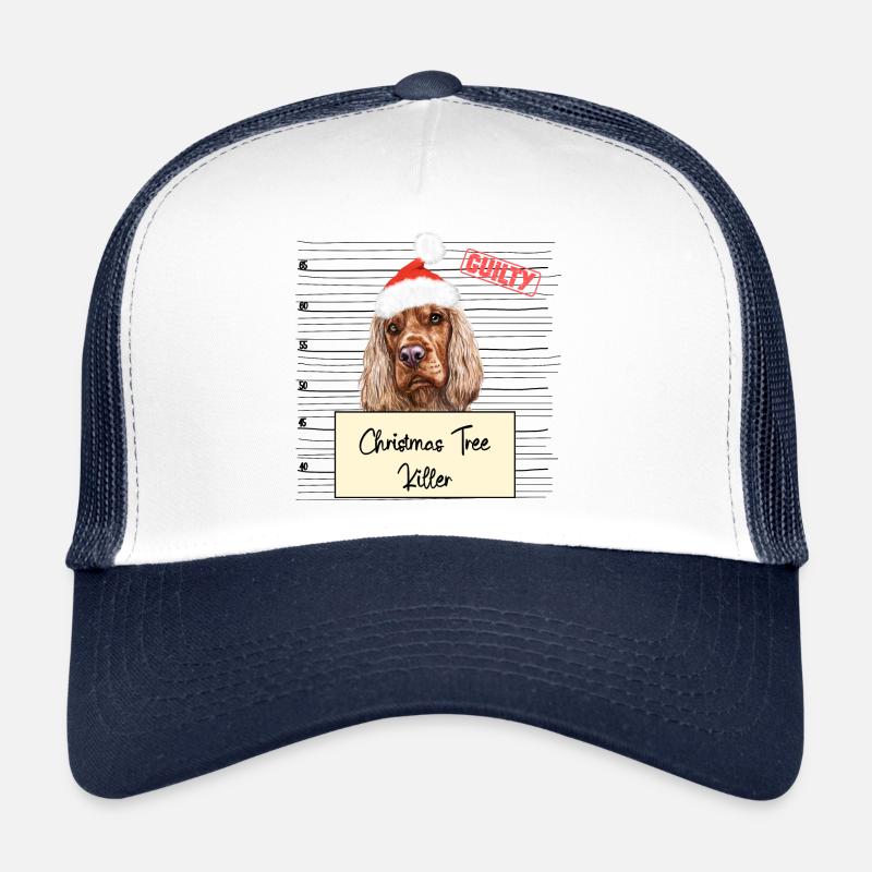 Weihnachtsbaum Umschubser Englischer Cocker Spanie Trucker Cap