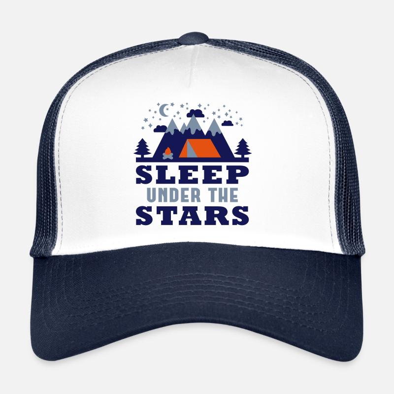 Dormir à la belle étoile (Camping) Casquette trucker 