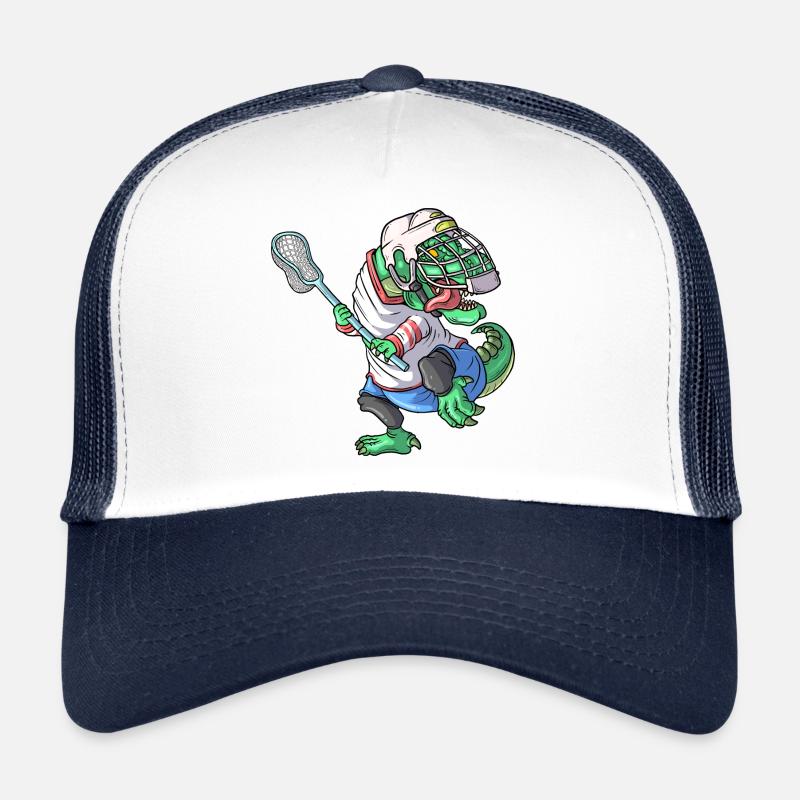Lacrosse Dinosaurier T-Rex Lacrosse Stick Funny Lax Trucker Cap