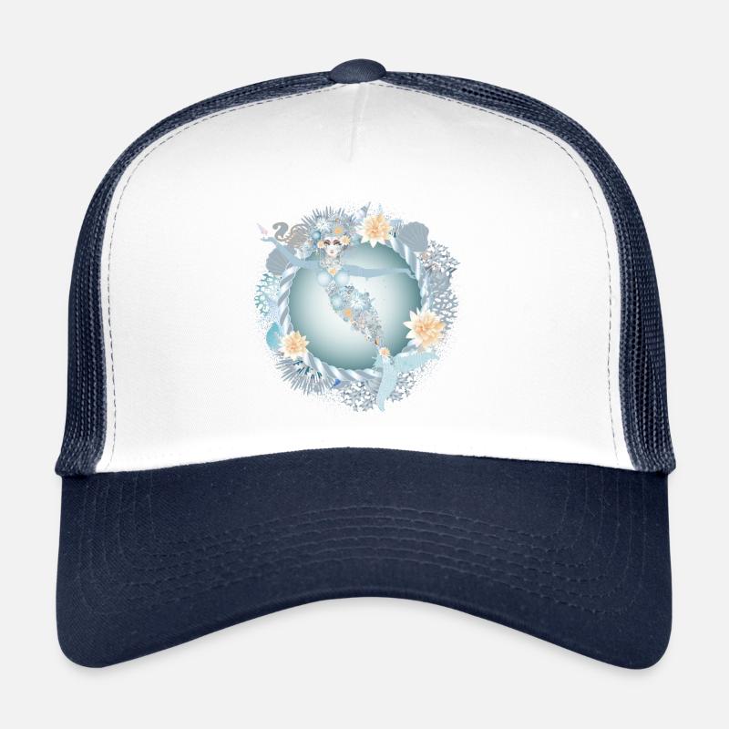 beautiful mermaid in a maritime setting Trucker Cap