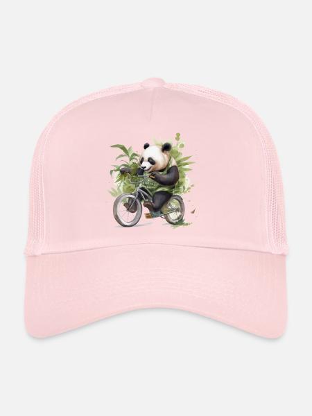 Panda - Trucker Cap - pale pink - Front