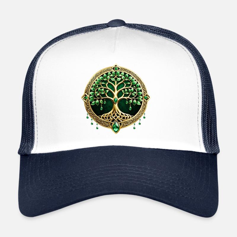 L’arbre de vie aux nœuds celtiques. Casquette trucker 