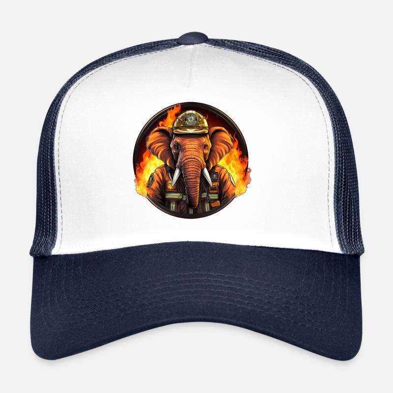 Éléphant de pompier Casquette trucker 