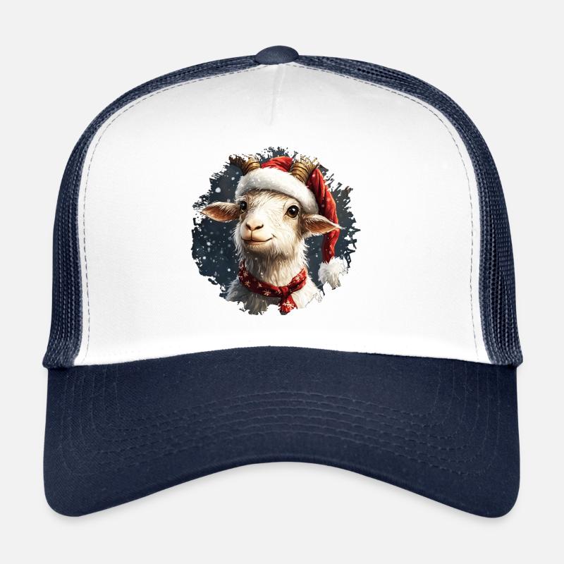 Chèvre de Noël Casquette trucker 