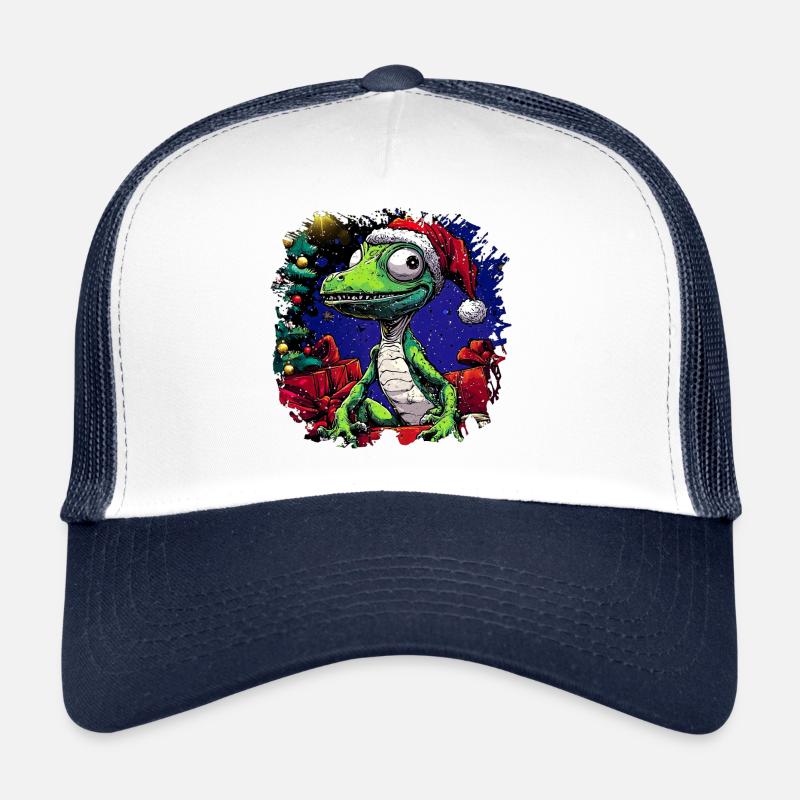 Christmas Lizards Trucker Cap