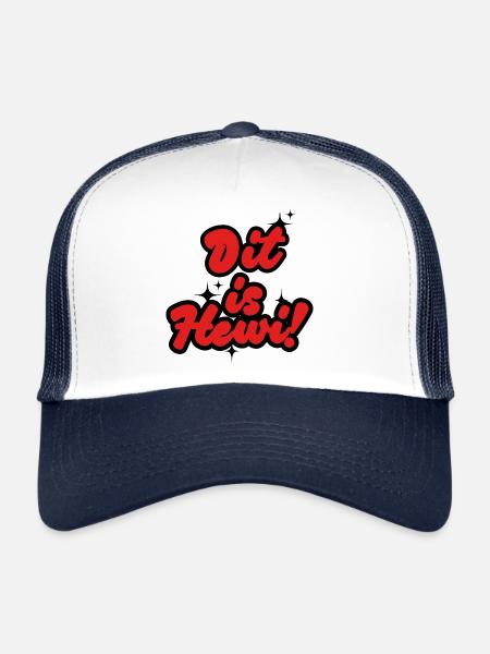 Dit Is Hewi – Lustiges Berliner Sprüche Design - Casquette trucker  - blanc/marine - Devant