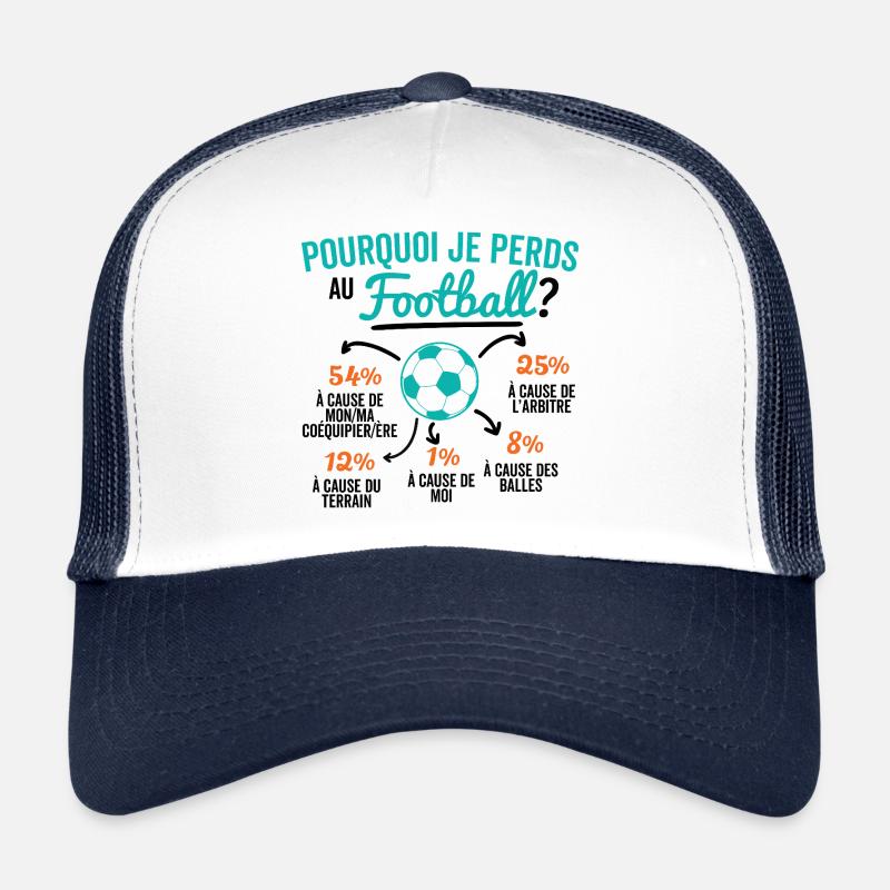 Pourquoi Je Perds au Foot ? Casquette trucker 