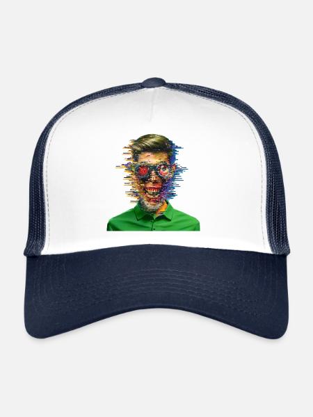 I'M JUST A GLITCH - geek & scifi - Trucker Cap - white/navy