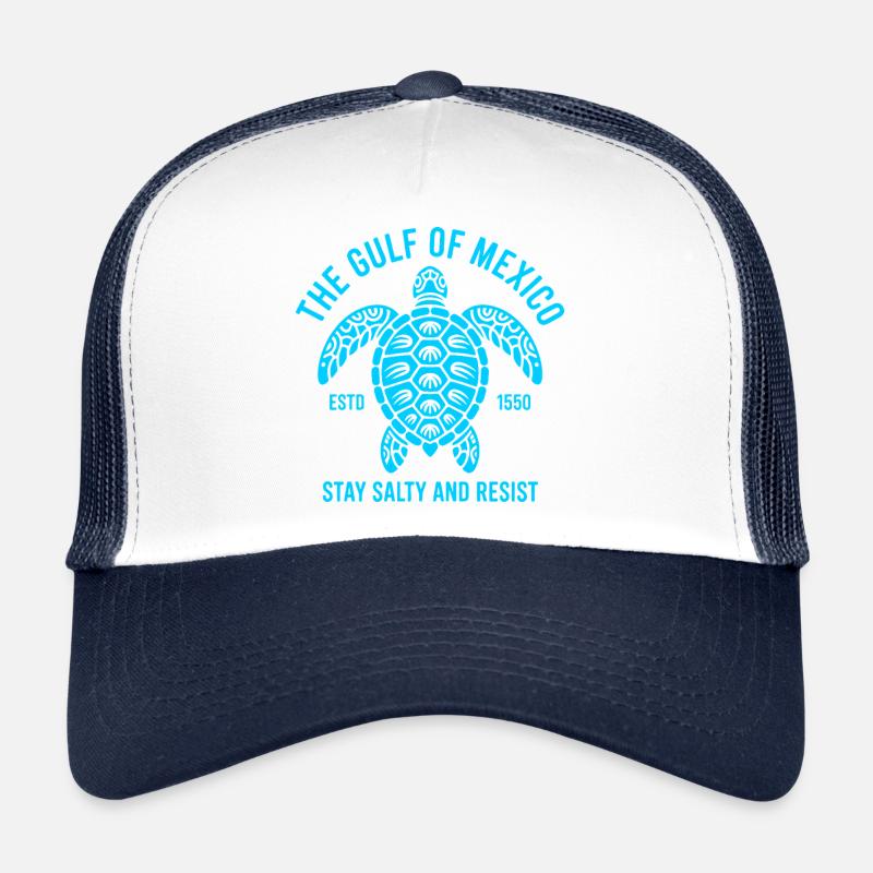Golf von Mexiko Schildkröten-Emblem, gegründet 1550 Trucker Cap