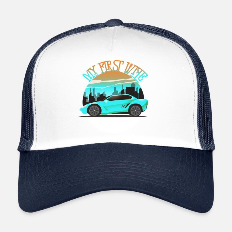 My First Wife - Trucker Cap - white/navy