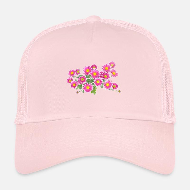 Blumen bunt Geschenk Trucker Cap