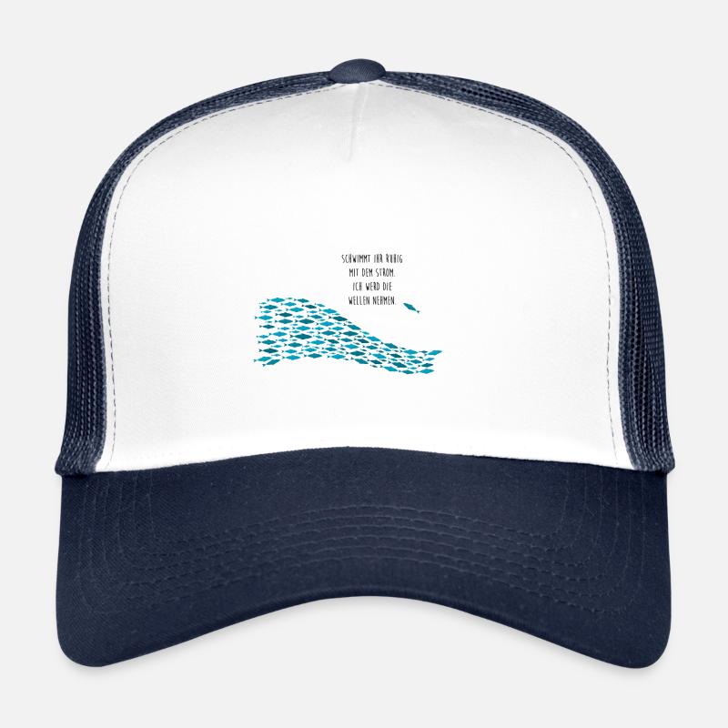 Gegen den Strom schwimmen Trucker Cap