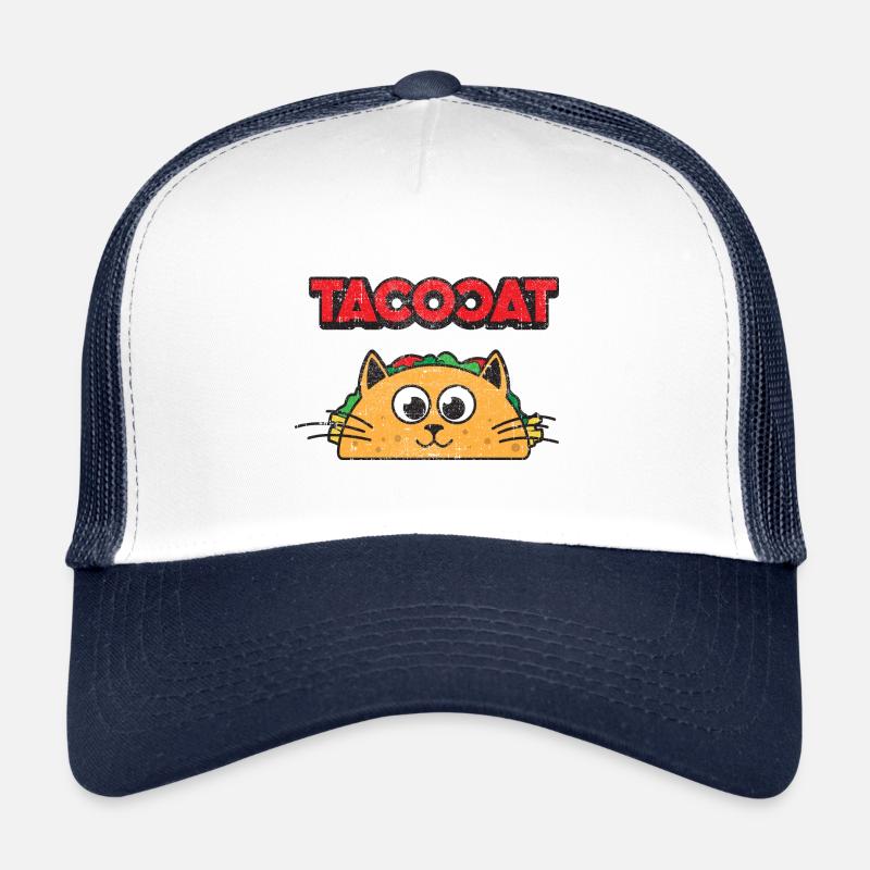 Tacocat épelé à l'envers est Tacocat Taco & Cat Casquette trucker 