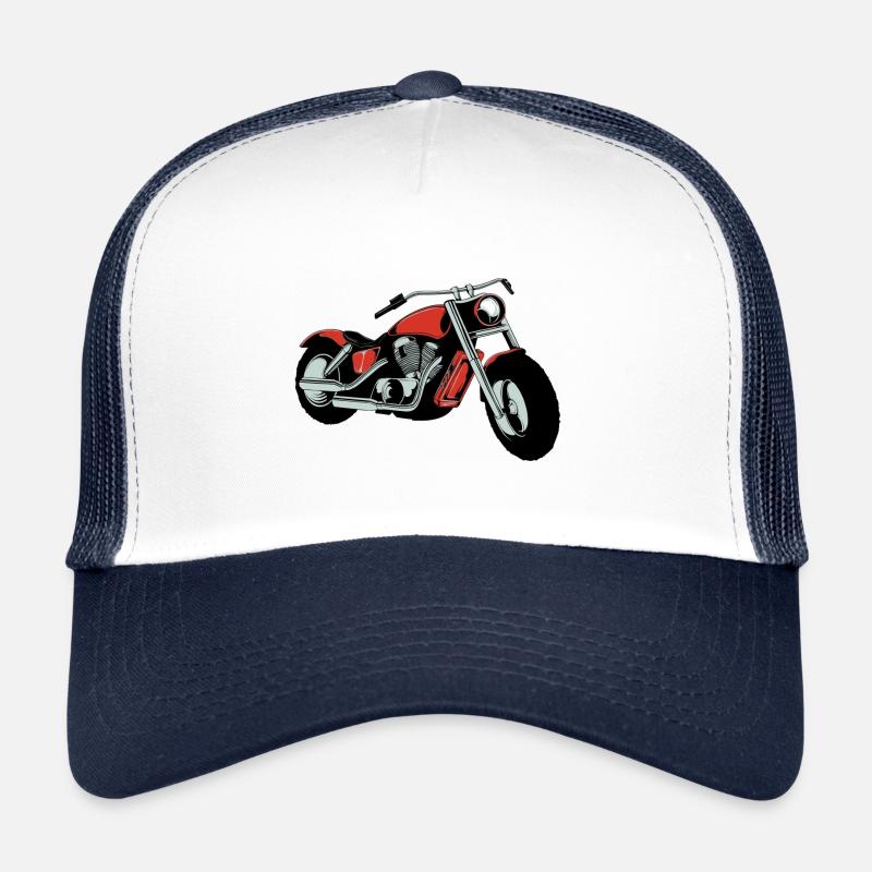 motorcycle - Trucker Cap - white/navy