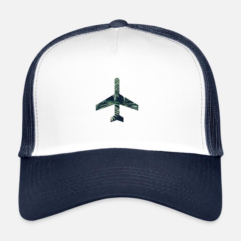Green Airplane Trucker Cap