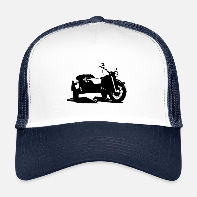 Seitenwagen Motorrad Oldtimer Trucker Cap