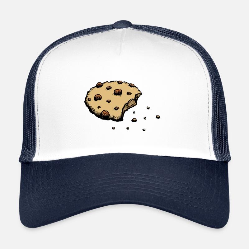 Cookie biscuit with crumbs nibbles pastry present Trucker Cap