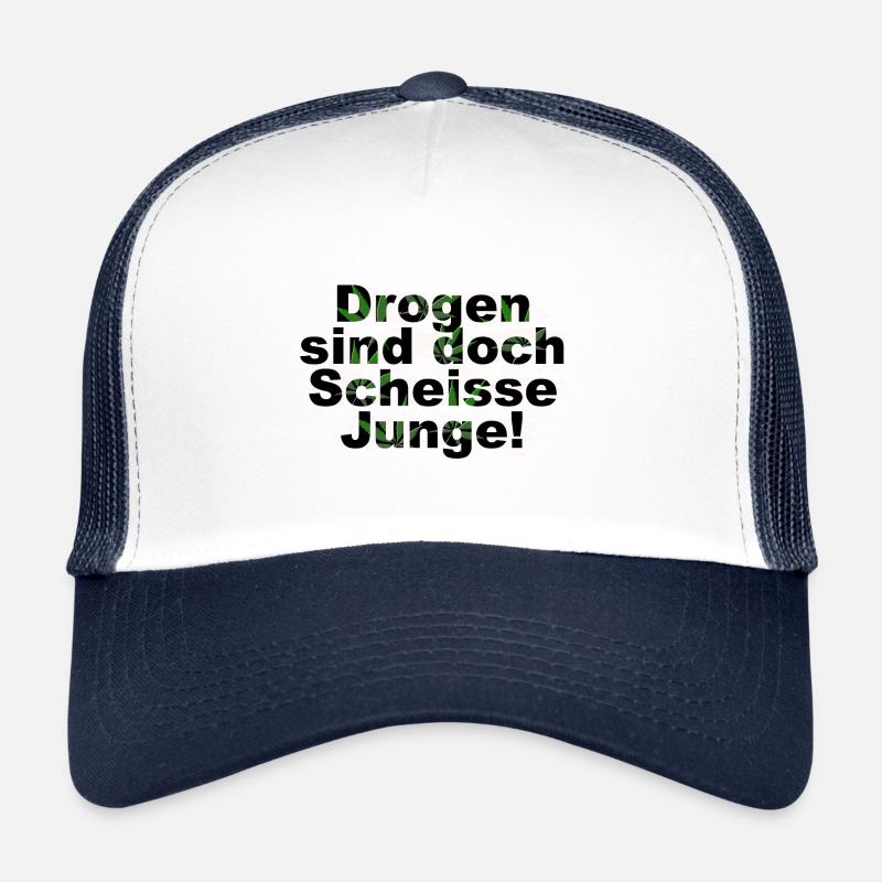 Les drogues sont des chiots anti-drogue Casquette trucker 