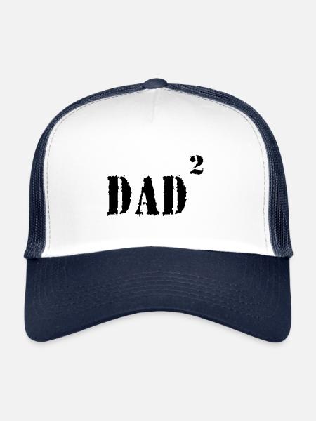 DAD - Casquette trucker  - blanc/marine - Devant