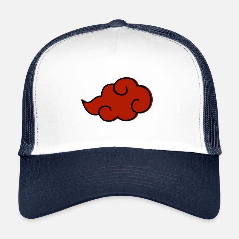 Manga-Wolke - Trucker Cap - Weiß/Navy
