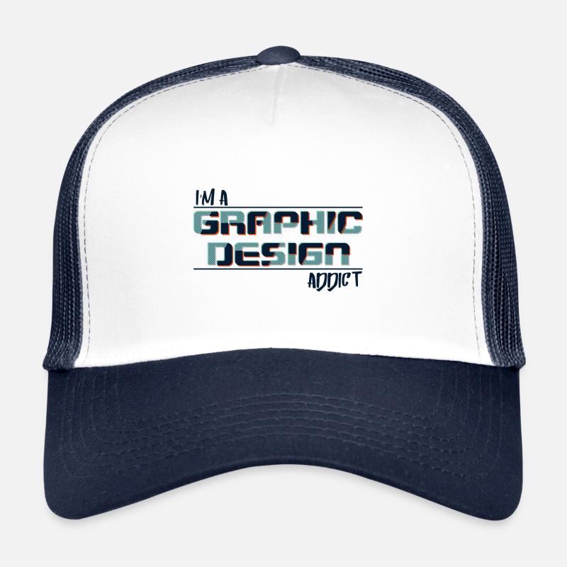 Ich bin süchtig nach Grafikdesign Trucker Cap