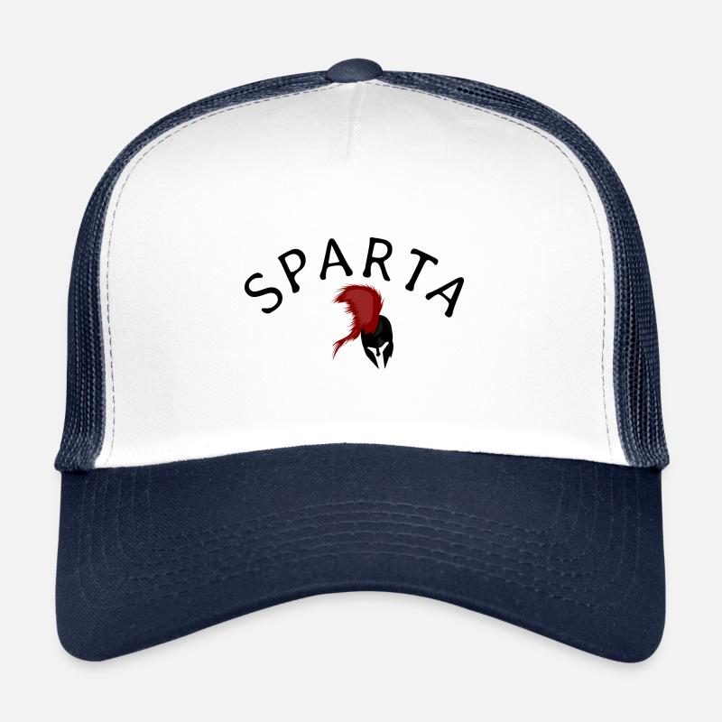 Sparta Logo - Trucker Cap - Weiß/Navy