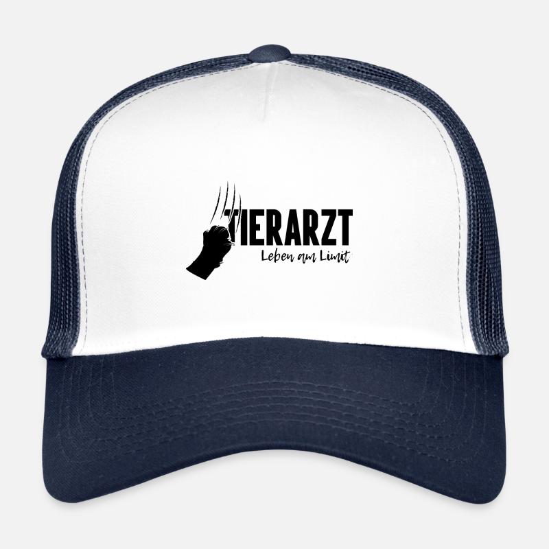 Tierarzt Haustier Tierpfleger Leben Limit - Trucker Cap - Weiß/Navy