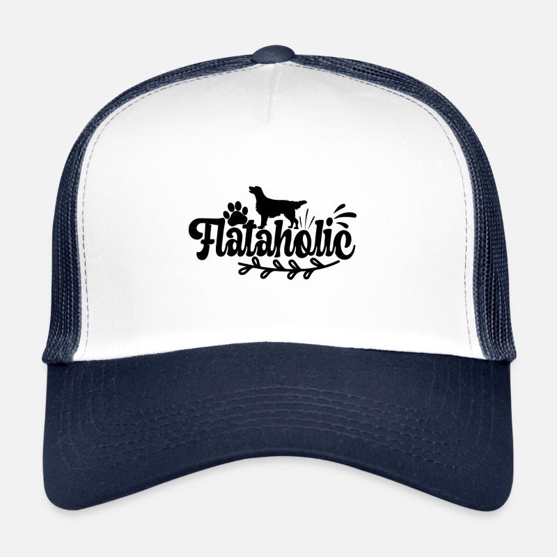 Flat Coated Retriever Hund Chien Flataholic Casquette trucker 