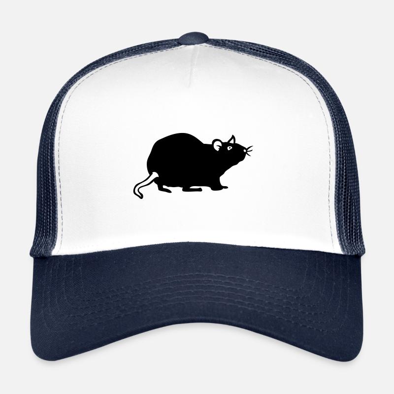 rat - Casquette trucker - blanc/marine