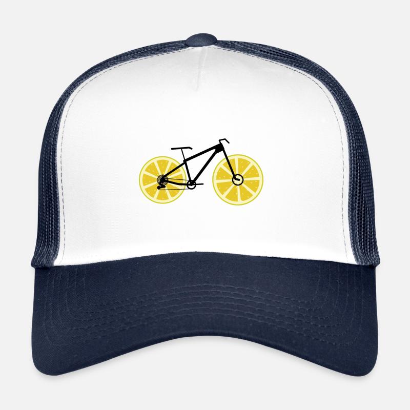 Vélo citron - Casquette trucker  - blanc/marine