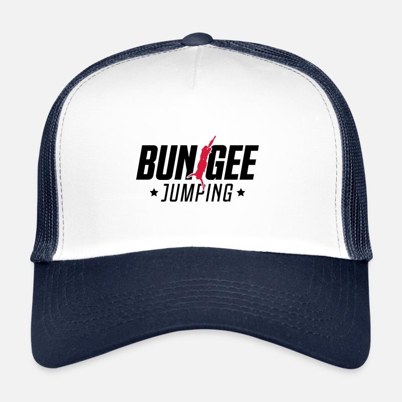 bungee jumping extremsport - Trucker Cap - Weiß/Navy