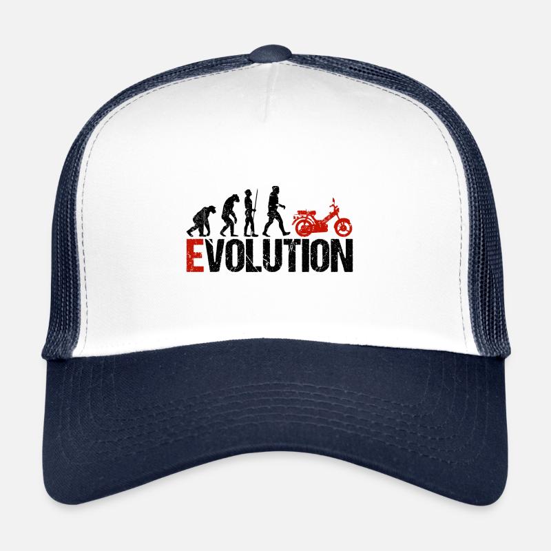 Mofa Véhicule Evolution Drôle pour mobylette Casquette trucker 