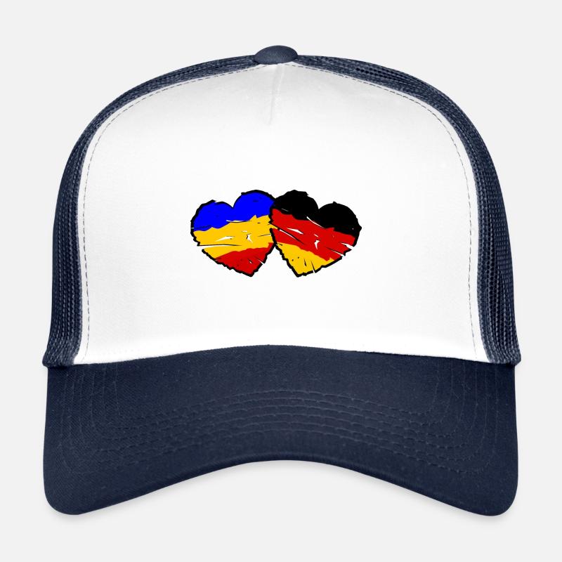 Roumanie Cœurs allemands Casquette trucker 