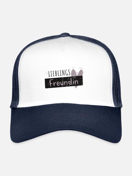 Favorite girlfriend best friend sayings gift - Trucker Cap - white/navy - Front