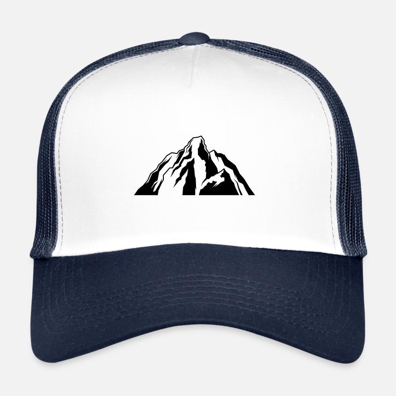 Montagnes symbole de montagnes icône de la nature Casquette trucker 