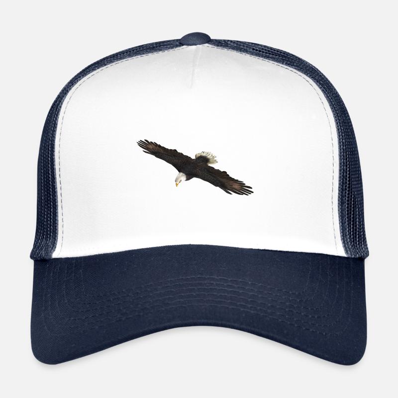 Seeadler Greifvogel Adler - Trucker Cap - Weiß/Navy